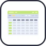Hash Tables SVG Icon